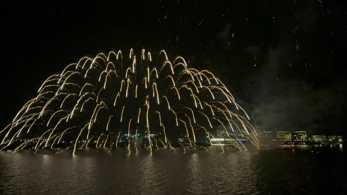 Lake Toyako Long Run Fireworks Display