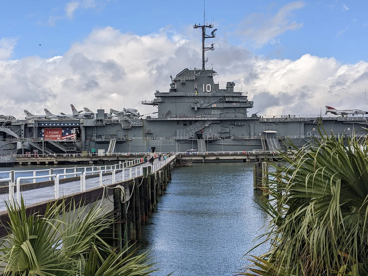 USS Yorktown CV-10 in Charleston - Ask AI | mindtrip