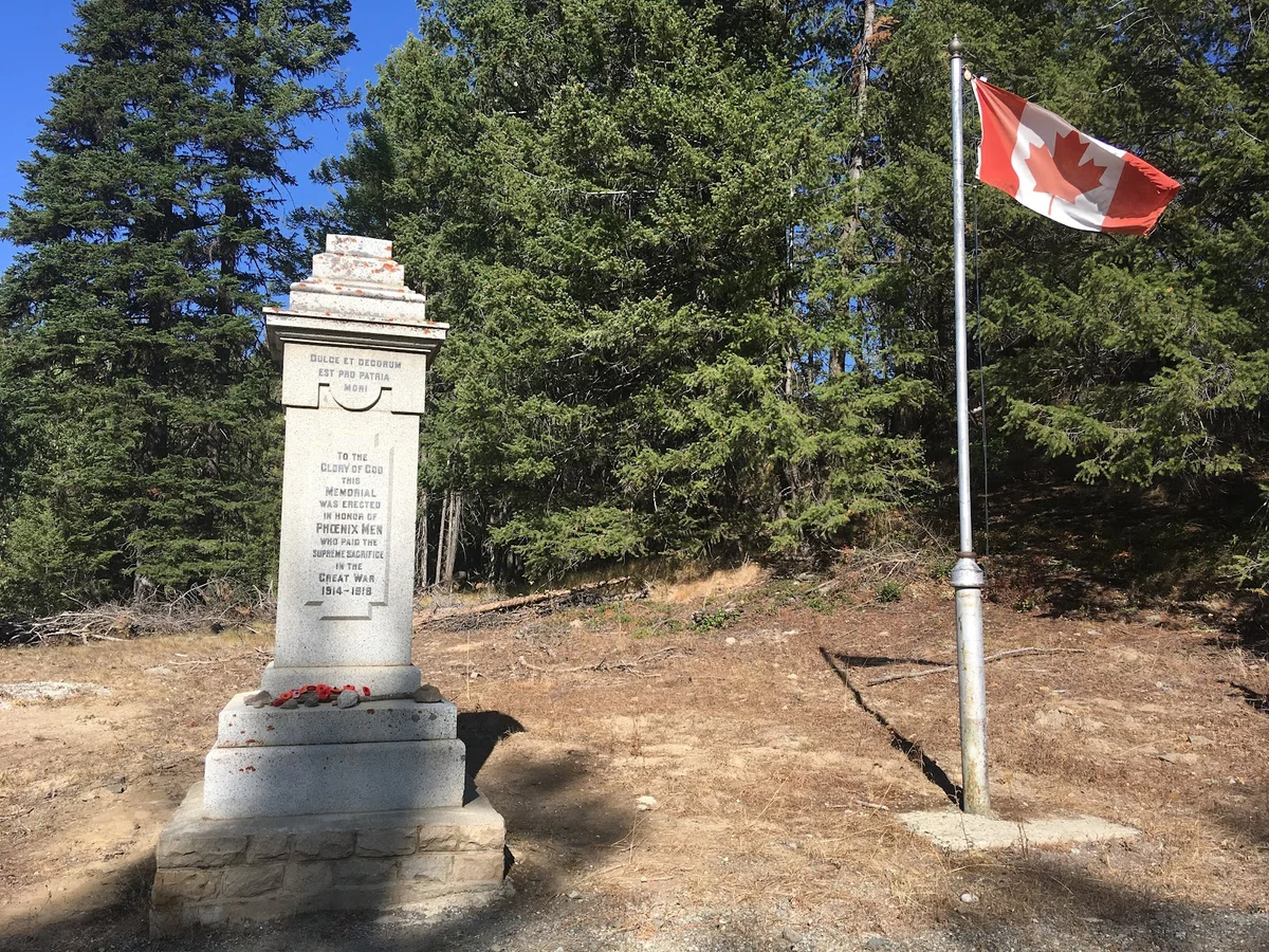 Phoenix, BC, Cenotaph in Greenwood - Ask AI | mindtrip