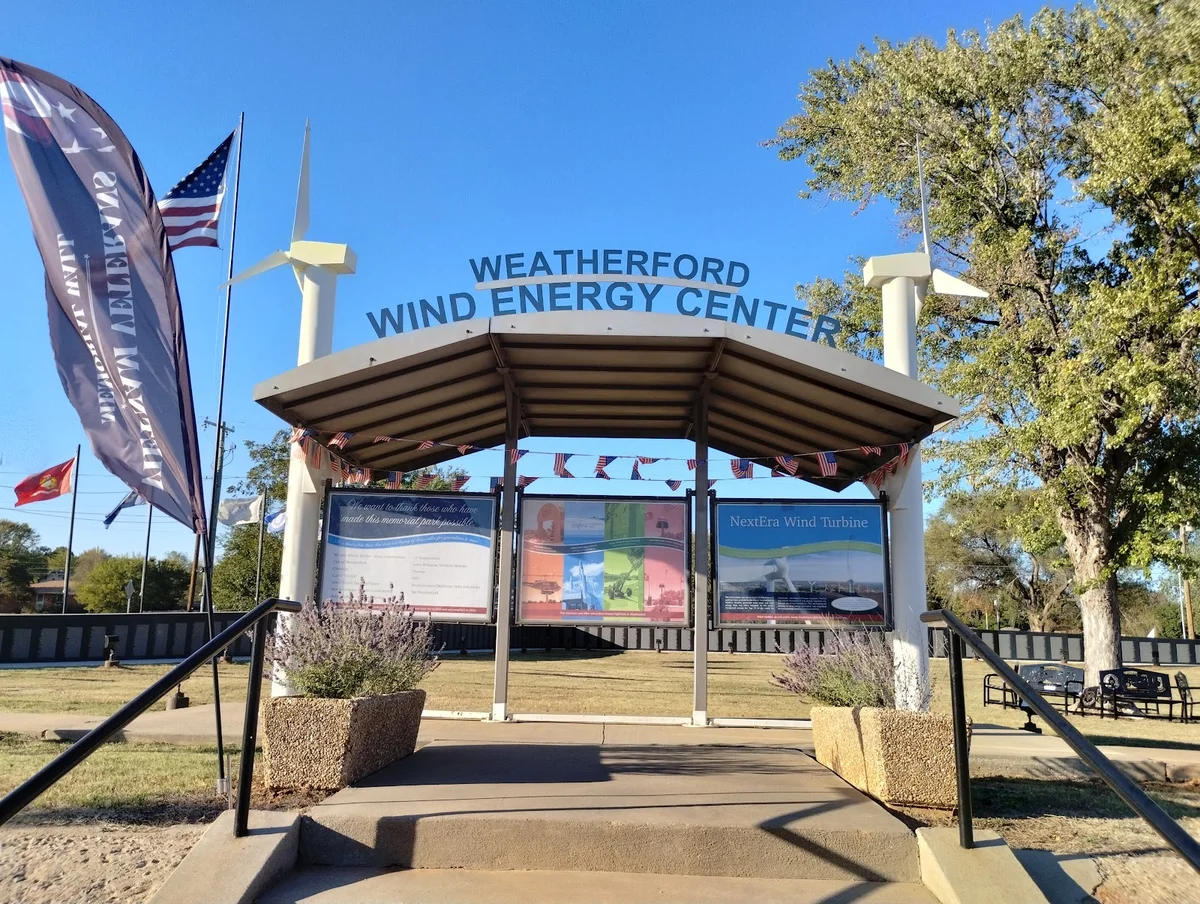 Wind Turbine Blade Display in Weatherford | Ask Anything