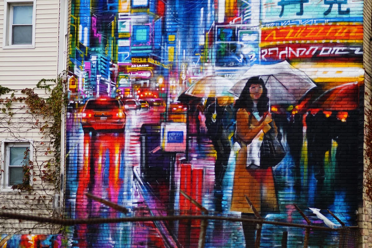 Liquid Lights mural by Dan Kitchener - Ask AI | mindtrip