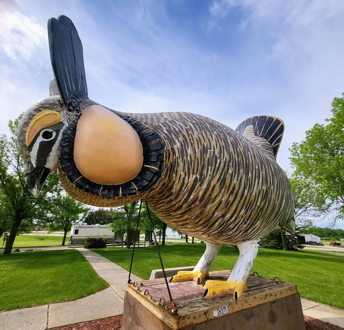 Prairie Chicken Statue in Rothsay - Ask AI | mindtrip