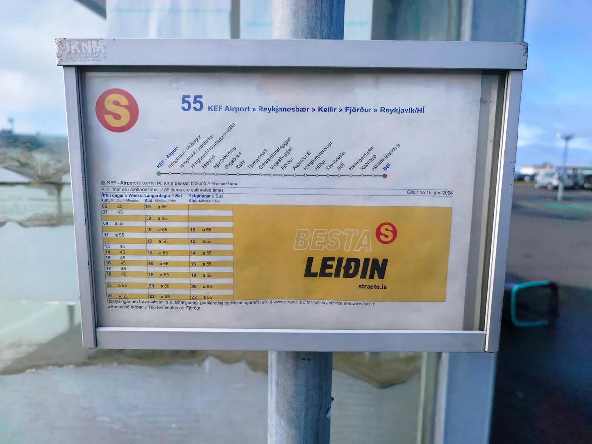 Stræto: Route 55 - Public transport bus stop