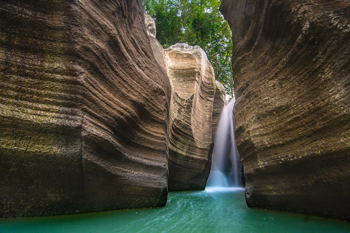 Luweng Sampang Waterfalls in Yogyakarta - Ask AI | mindtrip