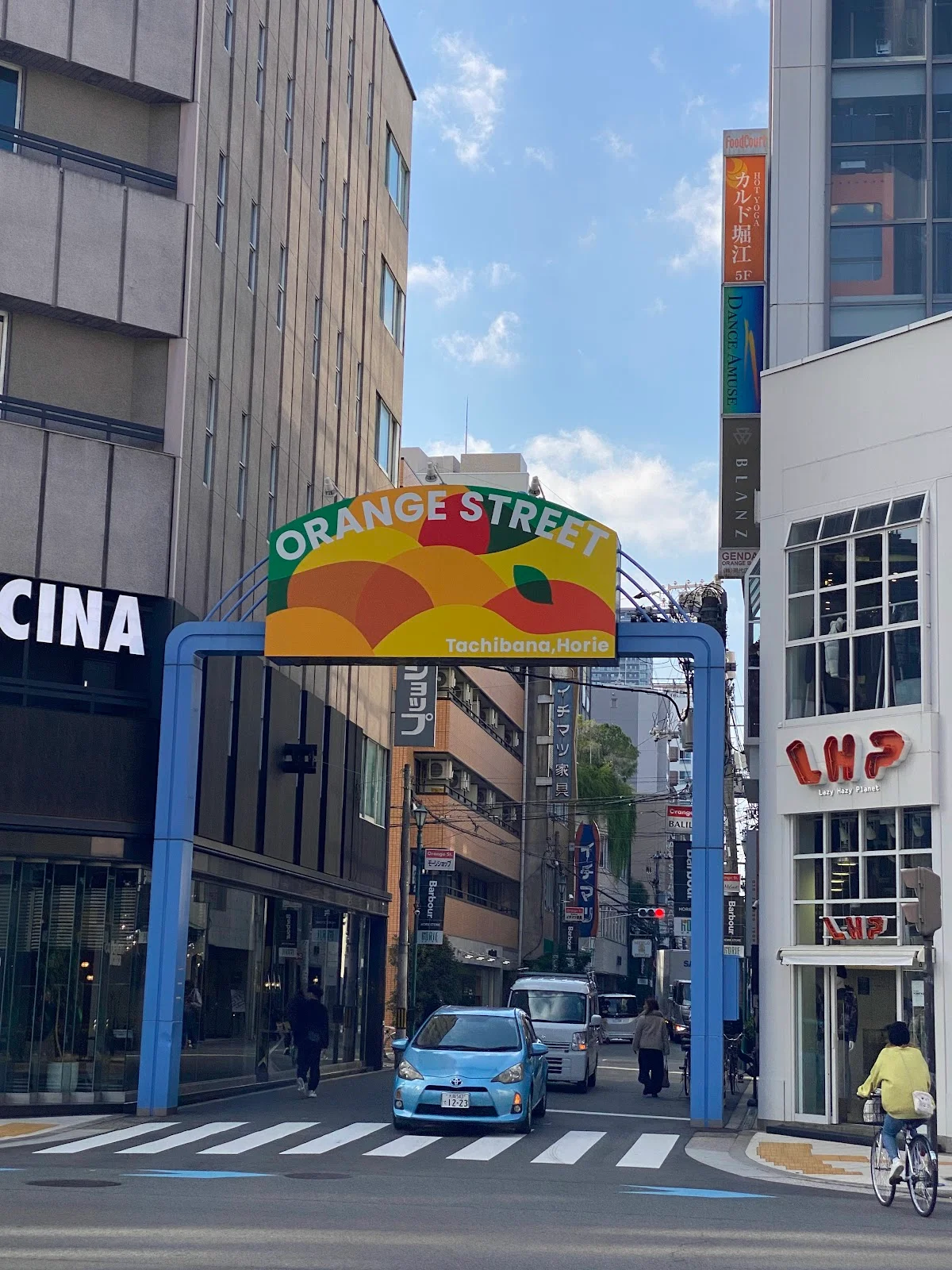 Orange street/Osaka start of south entrance
