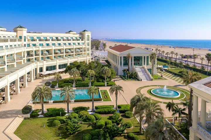 princess polly baby blue dress Marina Beach Club Valencia main image 0