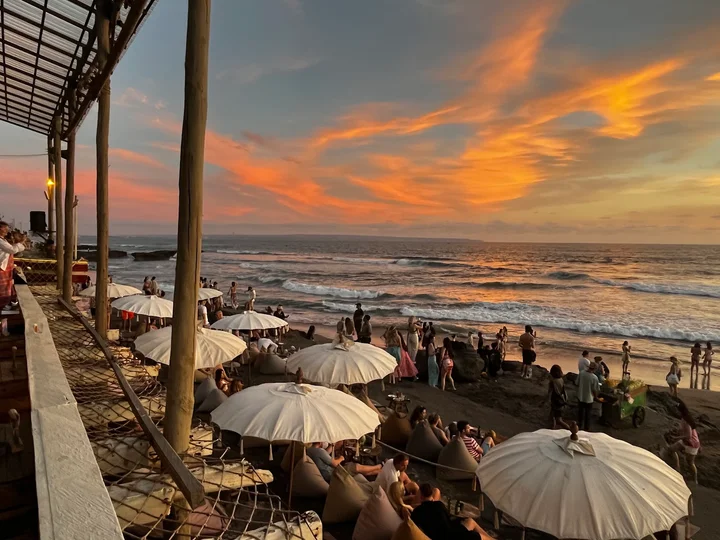 sachin and babi light blue dress Best Facilities at Atlas Beach Club : Top Beachside in The World | World's  Biggest Beach Club & Super Club in Bali