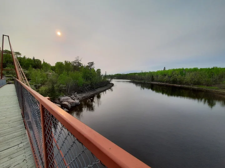 Whiteshell River Suspension bridge - Ask AI | mindtrip