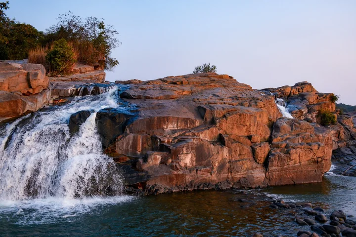 Bakulia Falls near Madhupur during monsoon