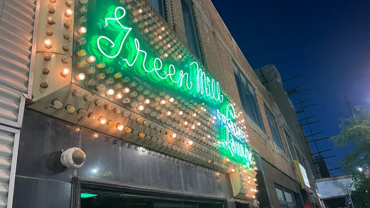 green mill jazz club dress code Emerald green maxi satin slip dress 'Serene' main image 1